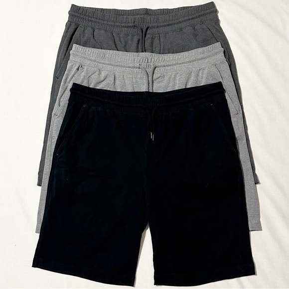 Gap Men’s Cotton Blend Jersey Athletic or Lounge Shorts - Set of 3 - Medium - Picture 1 of 15